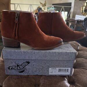 Freebird by Steven Onyx Rust Ankle Boots